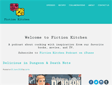Tablet Screenshot of fictionkitchenpodcast.com
